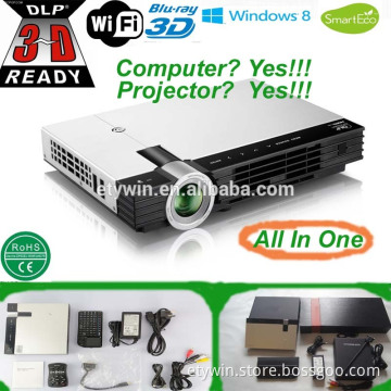 new invention all in one full hd 3d led projector built-in computer 300 inch projector screen hd projector